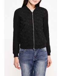 Женский черный бомбер от Softy