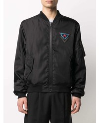 Мужской черный бомбер от Moschino