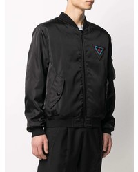 Мужской черный бомбер от Moschino