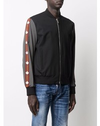 Мужской черный бомбер от DSQUARED2