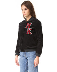 Женский черный бомбер от MAISON KITSUNE