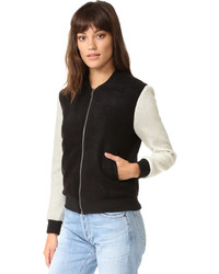 Женский черный бомбер от Cupcakes And Cashmere