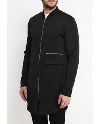 Мужской черный бомбер от Topman