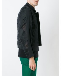 Мужской черный бомбер от Ann Demeulemeester