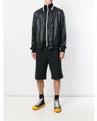 Мужской черный бомбер от Bally