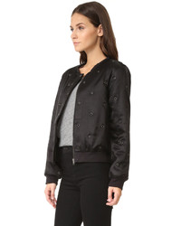 Женский черный бомбер от Velvet