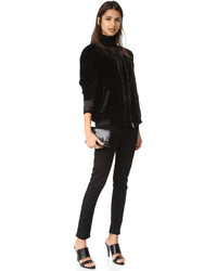 Женский черный бомбер от Just Female