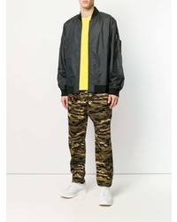 Мужской черный бомбер от Puma