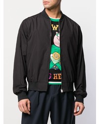 Мужской черный бомбер от Stella McCartney