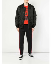 Мужской черный бомбер от Facetasm