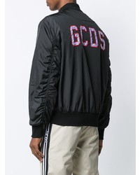 Мужской черный бомбер от Gcds
