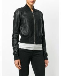 Женский черный бомбер от Rick Owens