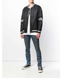 Мужской черный бомбер от Newams