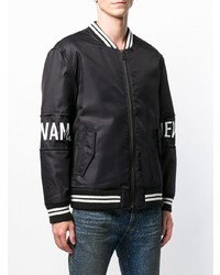 Мужской черный бомбер от Newams