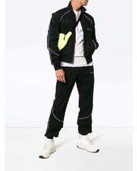 Мужской черный бомбер от Liam Hodges