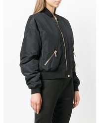 Женский черный бомбер от Versace Jeans