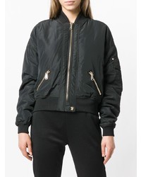 Женский черный бомбер от Versace Jeans