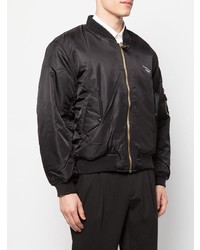 Мужской черный бомбер от Yang Li