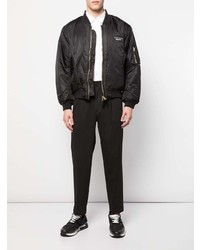Мужской черный бомбер от Yang Li
