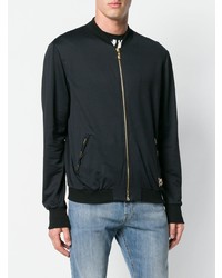 Мужской черный бомбер от Cavalli Class