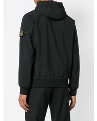 Мужской черный бомбер от Stone Island