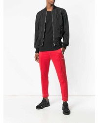 Мужской черный бомбер от AMI Alexandre Mattiussi