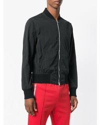 Мужской черный бомбер от AMI Alexandre Mattiussi