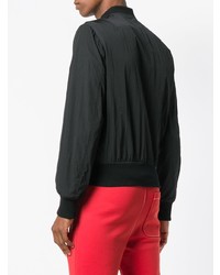 Мужской черный бомбер от AMI Alexandre Mattiussi