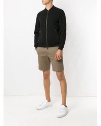 Мужской черный бомбер от Emporio Armani