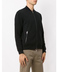 Мужской черный бомбер от Emporio Armani