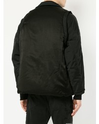 Мужской черный бомбер от Julius