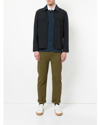 Мужской черный бомбер от Gieves & Hawkes