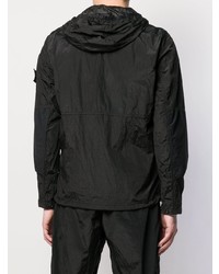 Мужской черный бомбер от Stone Island