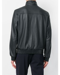 Мужской черный бомбер от Brioni