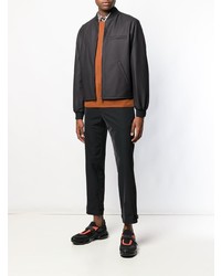 Мужской черный бомбер от Prada