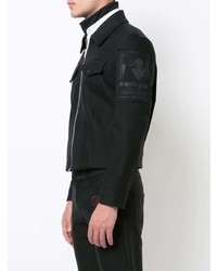 Мужской черный бомбер от Yang Li