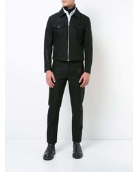 Мужской черный бомбер от Yang Li