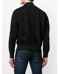 Мужской черный бомбер от Alexander McQueen