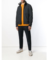 Мужской черный бомбер от Woolrich