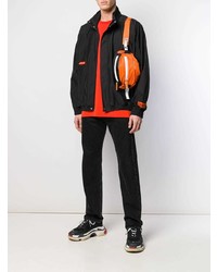 Мужской черный бомбер от Heron Preston