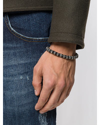 Мужской черный браслет из бисера от Eleventy