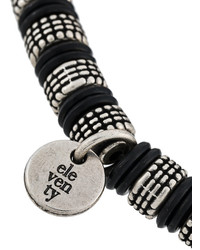 Мужской черный браслет из бисера от Eleventy