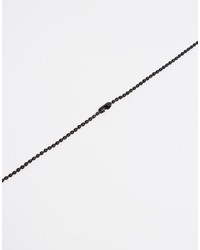 Мужской черный браслет из бисера от Asos