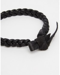 Мужской черный браслет из бисера от Icon Brand