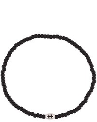 Черный браслет из бисера от Luis Morais