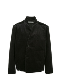 Мужской черный вельветовый двубортный пиджак от SASQUATCHfabrix.