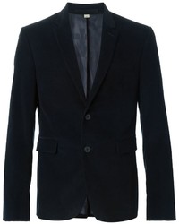 Мужской черный вельветовый пиджак от Burberry