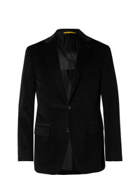 Мужской черный вельветовый пиджак от Canali