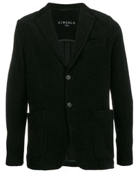 Мужской черный вельветовый пиджак от Circolo 1901