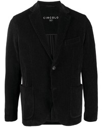 Мужской черный вельветовый пиджак от Circolo 1901